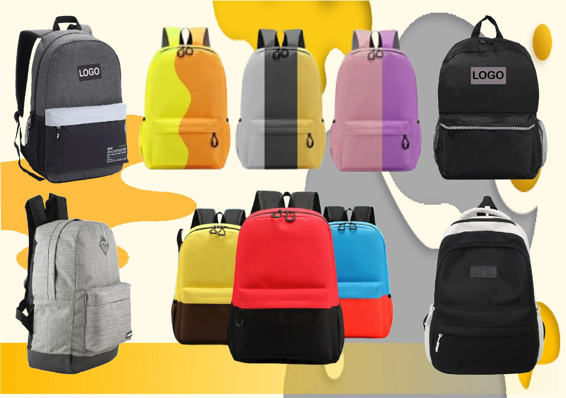 Mochilas Ckasicas dos colores Juveniles